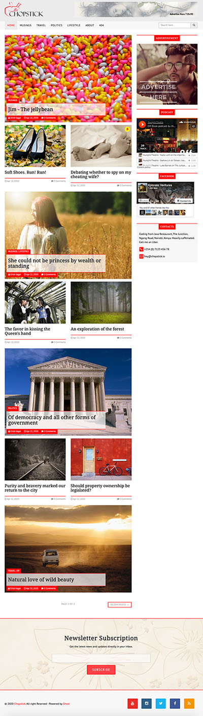 Free Ghost Blog Theme Download Free Ghost Blog Theme Download